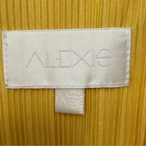 Alexis Yellow Pleated Spaghetti Strap Dress Size XS - Picture 4 of 6